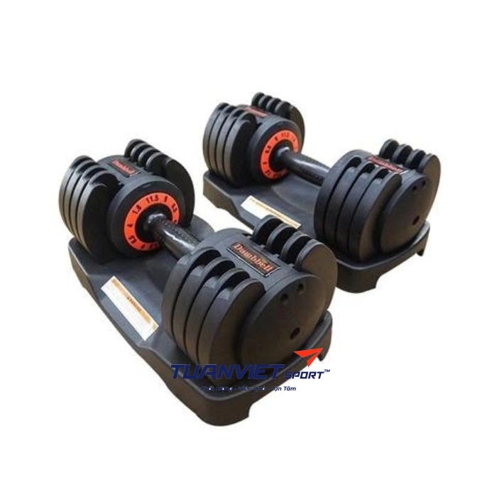 Tạ tay điều chỉnh 11,5 Kg (2 tay =23kg)