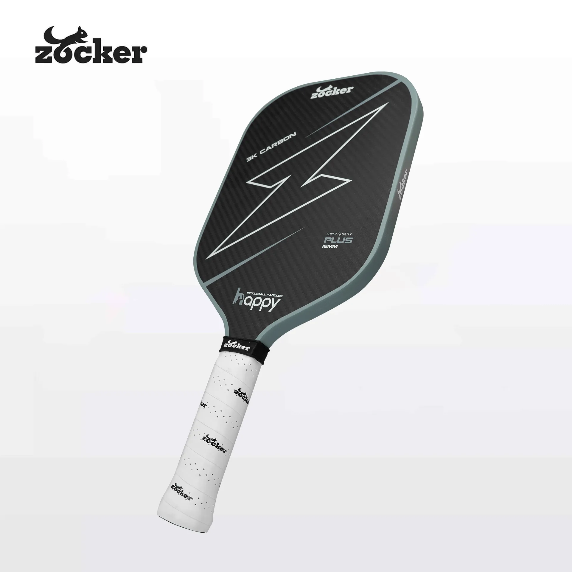 Vợt Pickleball Zocker HP02 Plus Gen 2 Super Quality Gray chính hãng