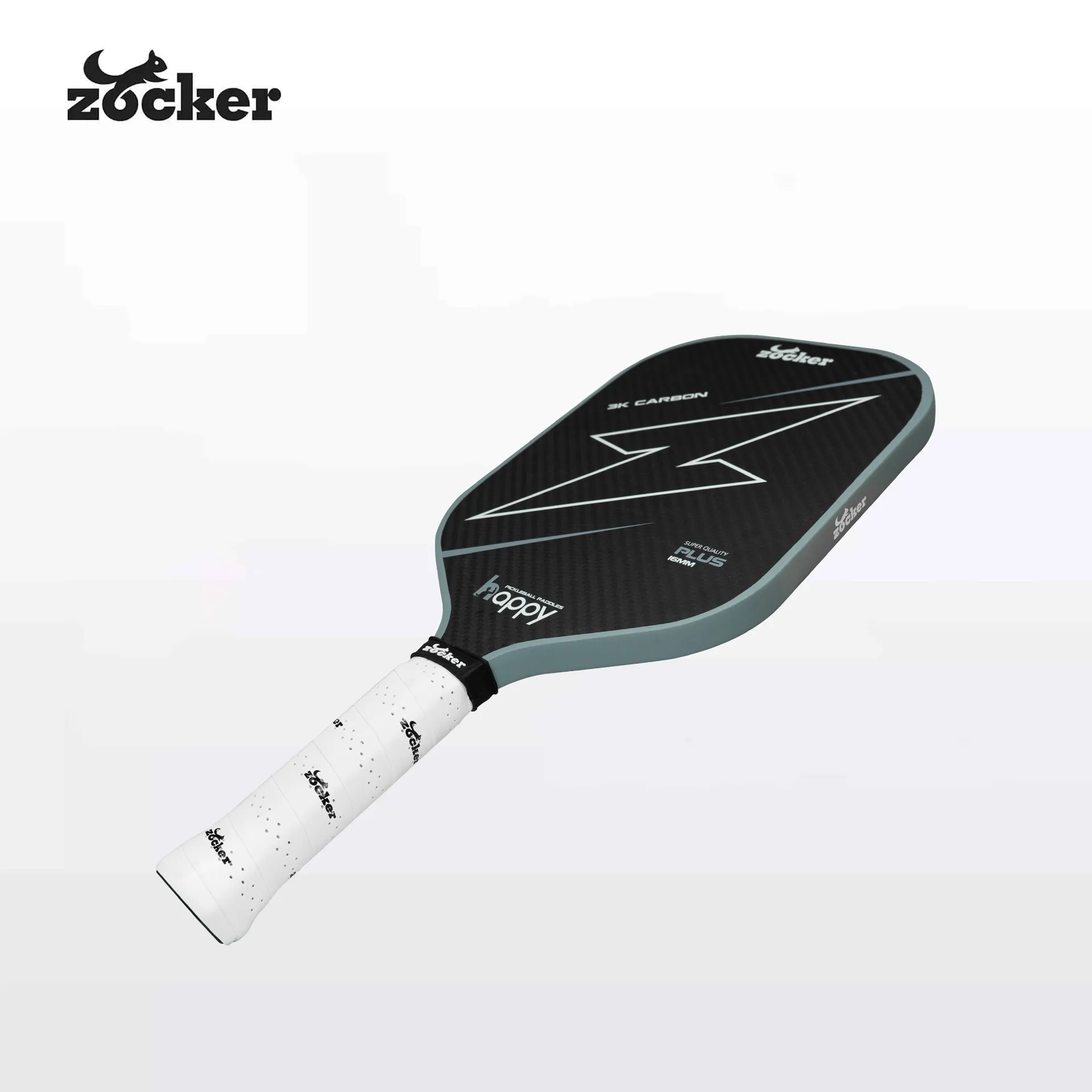 Vợt Pickleball Zocker HP02 Plus Gen 2 Super Quality Gray chính hãng
