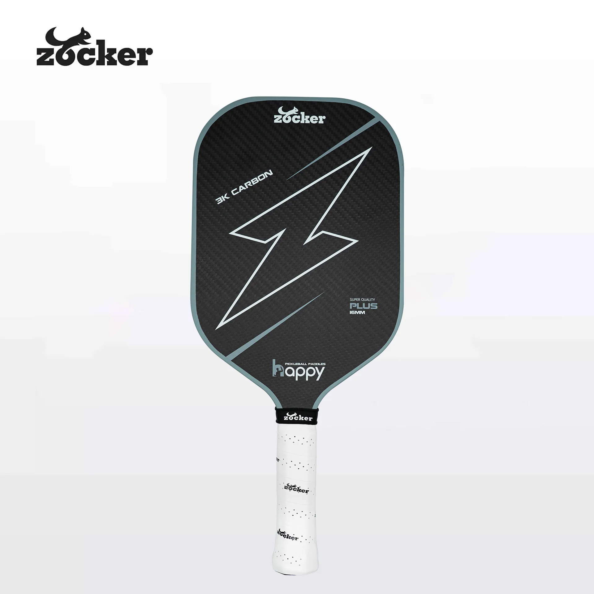 Vợt Pickleball Zocker HP02 Plus Gen 2 Super Quality Gray chính hãng