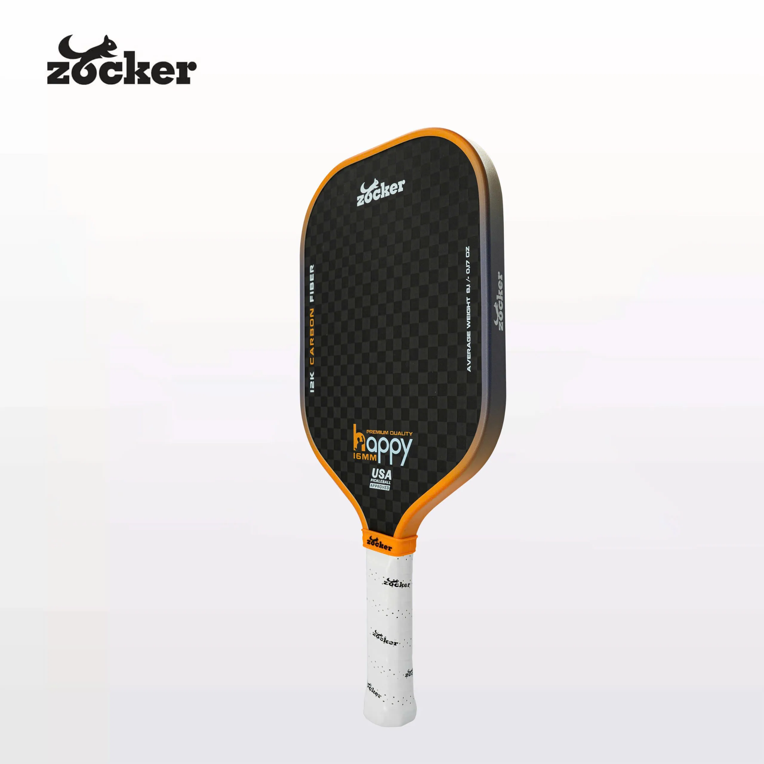 Vợt Pickleball Zocker Happy HP3 Premium Quality Orange