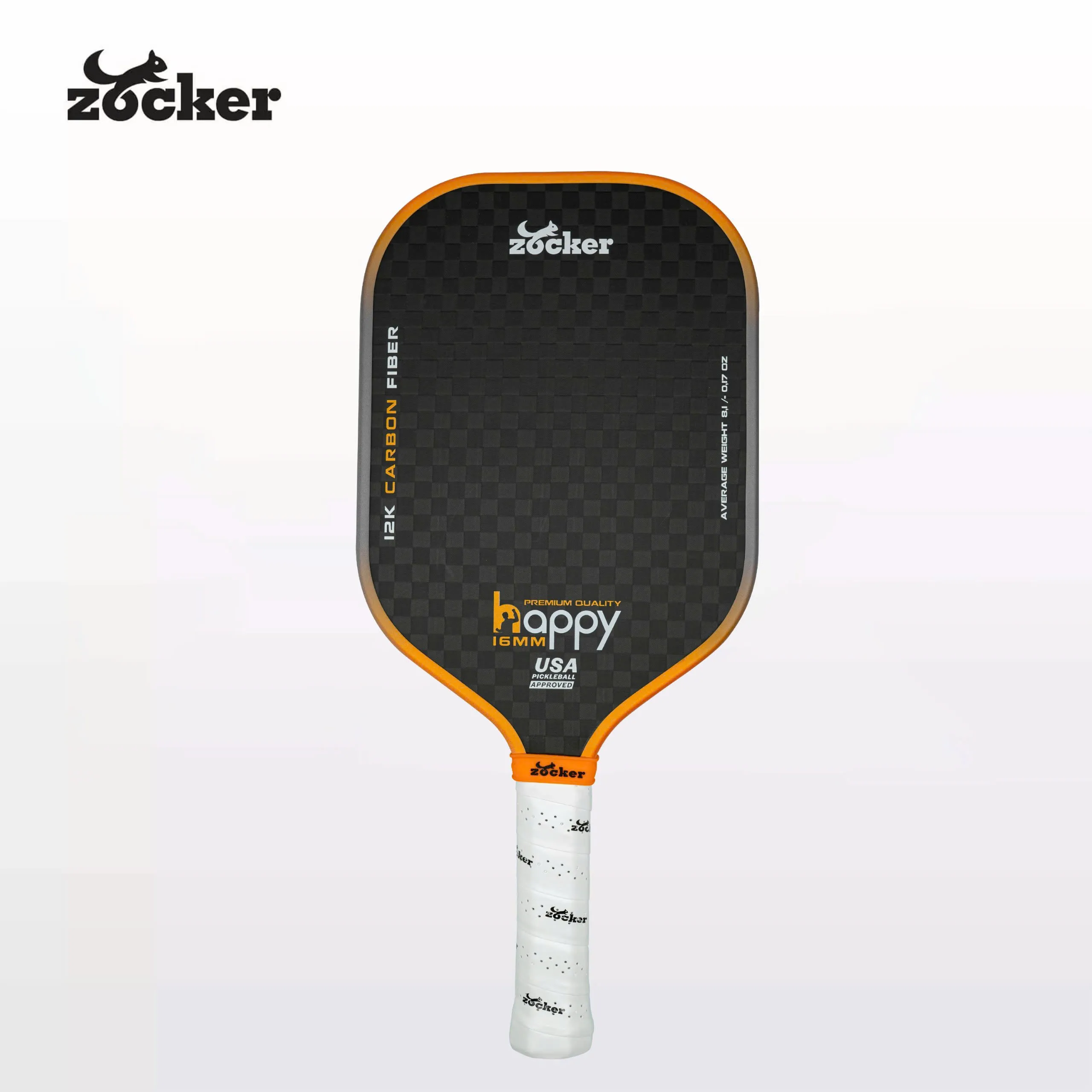 Vợt Pickleball Zocker Happy HP3 Premium Quality Orange