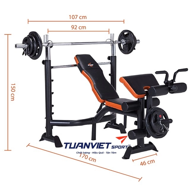 Ghế tập tạ GM 4380