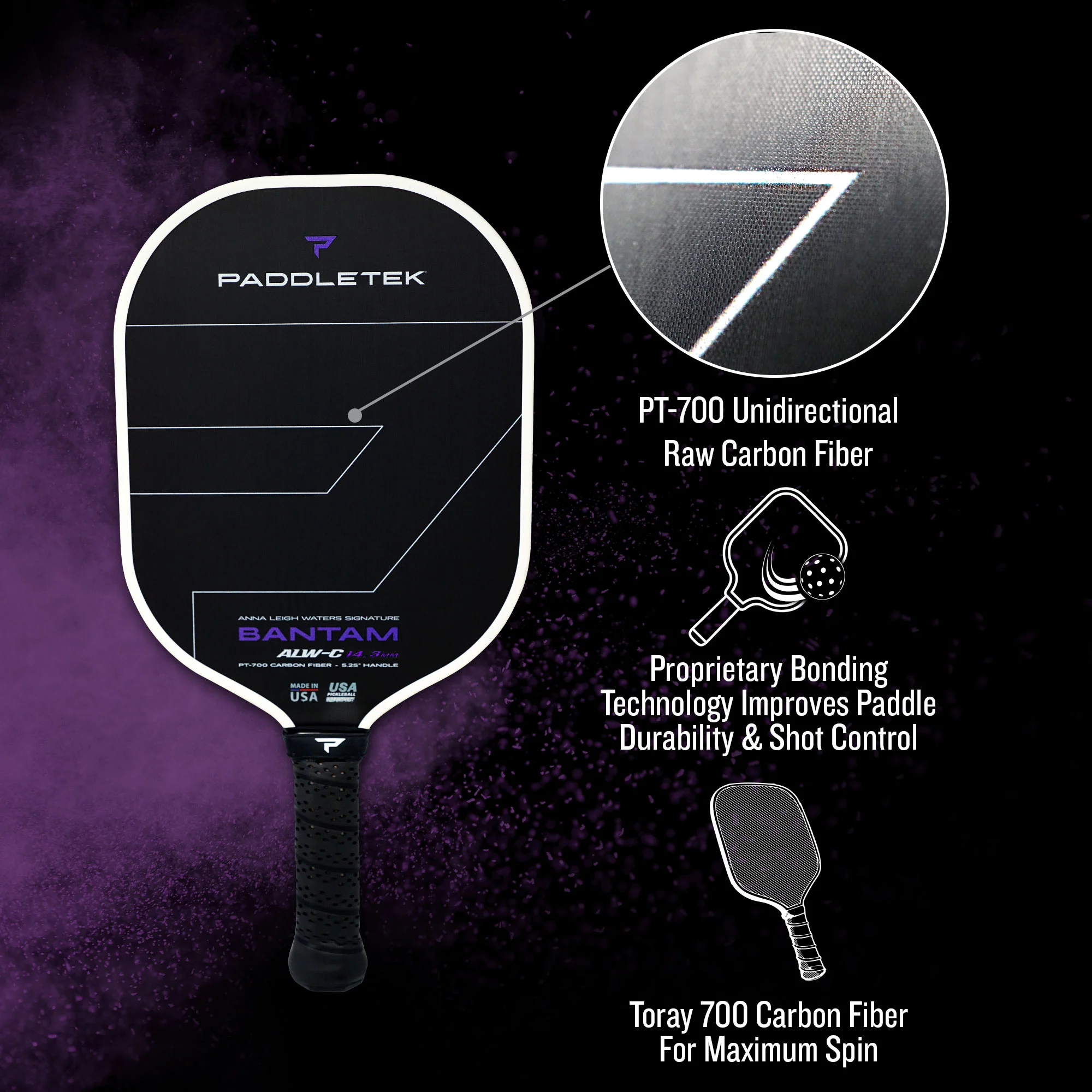 Vợt Pickleball Paddletek Bantam ALW-C 14.3