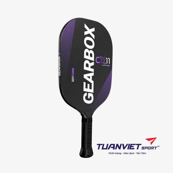 Vợt Pickleball Gearbox CX11 Quad Control - Purple - 7.8oz Chính Hãng