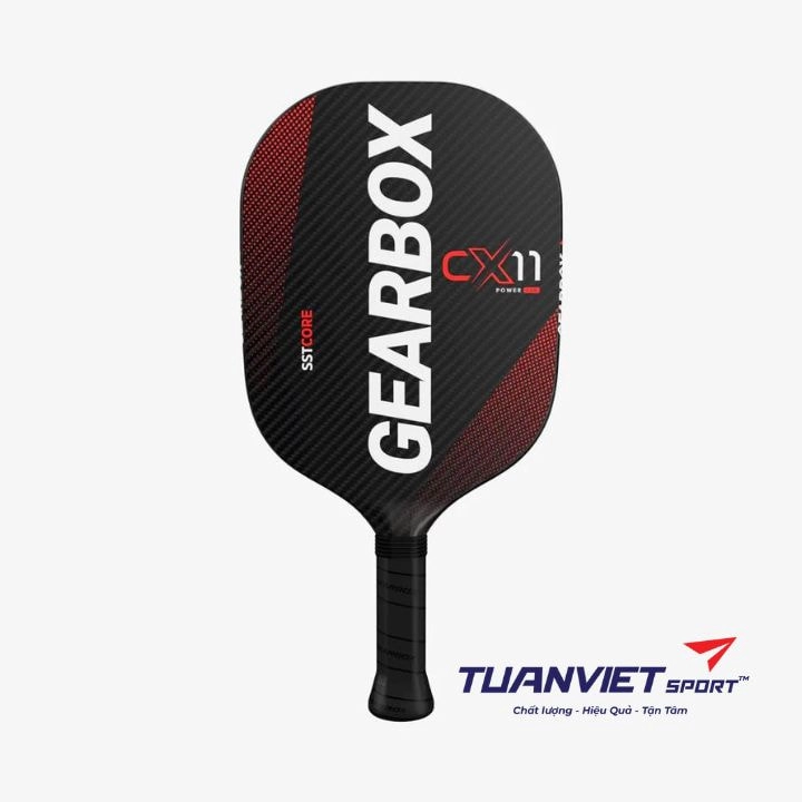 Vợt Pickleball Gearbox CX11 Quad Power - Red - 7.8oz Chính Hãng