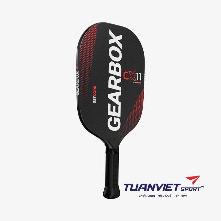 Vợt Pickleball Gearbox CX11 Quad Power - Red - 7.8oz Chính Hãng