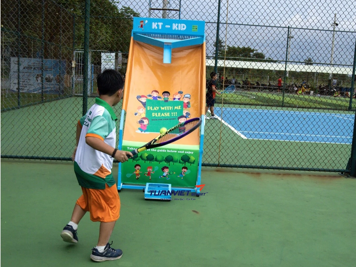 Tường tập pickleball & tennis KT-KID