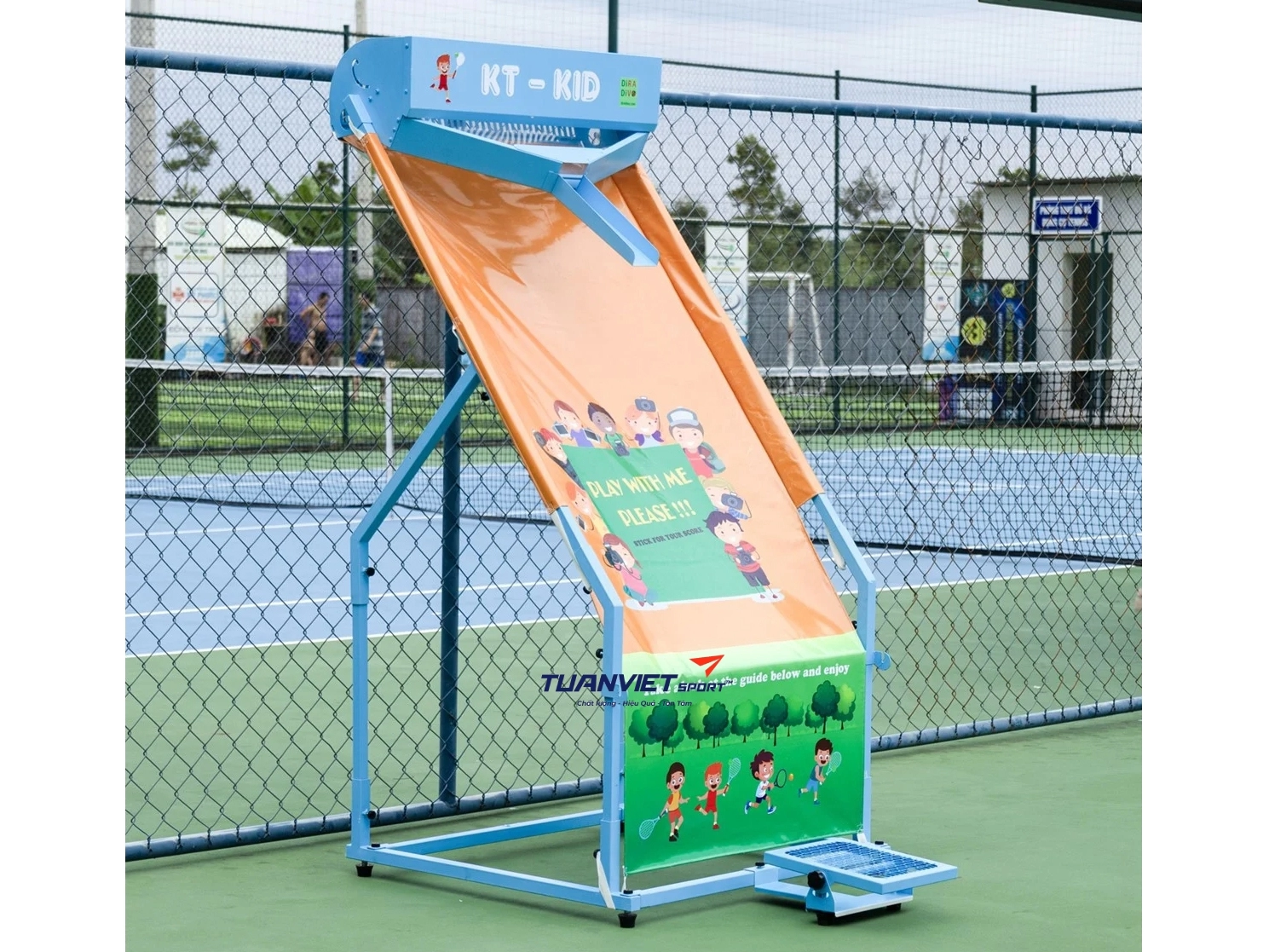 Tường tập pickleball & tennis KT-KID