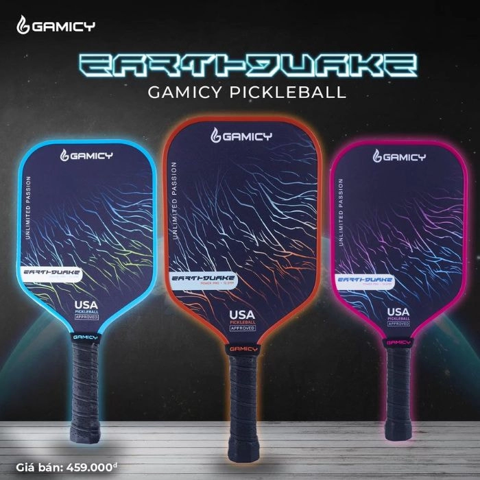 Vợt Pickleball Gamicy Earthquake Chính hãng