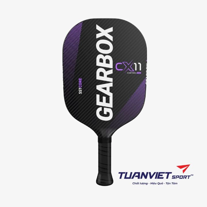 Vợt Pickleball Gearbox CX11 Quad Control - Purple - 7.8oz Chính Hãng