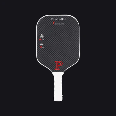 Vợt Pickleball 3K Carbon Fiber Black + Red Color