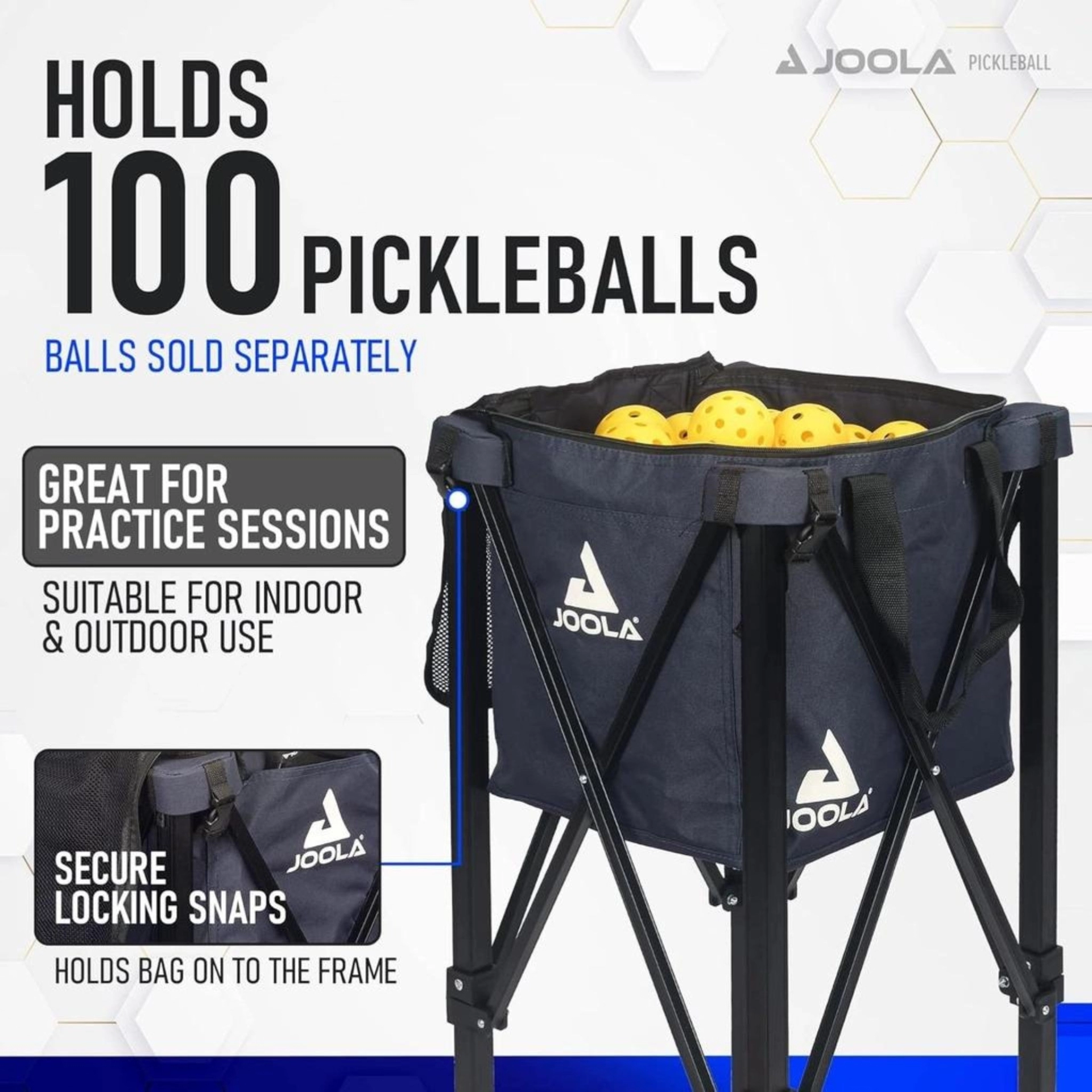 Xe đựng bóng gấp gọn Pickleball chính hãng Joola