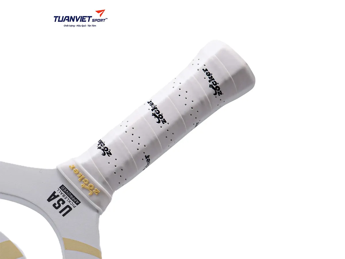 Vợt Pickleball Zocker Lotus LT01 White/Yellow